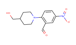 2-[4-(hydroxymethyl)piperidino]-5-nitrobenzenecarbaldehyde