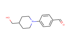 4-[4-(hydroxymethyl)piperidino]benzenecarbaldehyde