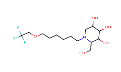 N-(7-Oxa-9,9,9-trifluorononyl)deoxynojirimycin