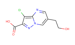3-chloro-6-(2-hydroxy-ethyl)-pyrazolo[1,5-a]-pyrimidine-2-carboxylic acid
