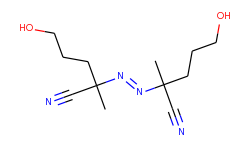 2,2'-(Diazene-1,2-diyl)bis(5-hydroxy-2-methylpentanenitrile)