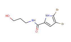 4,5-dibromo-n-(3-hydroxypropyl)-1h-pyrrole-2-carboxamide