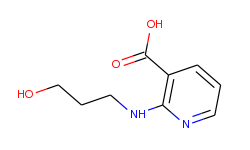 2-[(3-hydroxypropyl)amino]nicotinic acid