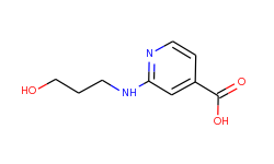 2-[(3-hydroxypropyl)amino]isonicotinic acid