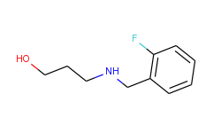 3-(2-fluoro-benzylamino)-propan-1-ol