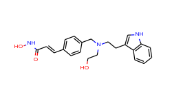 (E)-N-hydroxy-3-[4-[[2-hydroxyethyl-[2-(1H-indol-3-yl)ethyl]amino]methyl]phenyl]prop-2-enamide