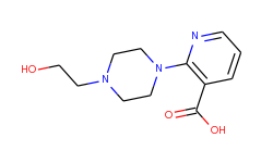 2-[4-(2-hydroxyethyl)-1-piperazinyl]nicotinic acid