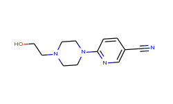 6-[4-(2-hydroxyethyl)piperazino]nicotinonitrile