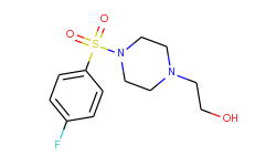 2-{4-[(4-fluorophenyl)sulfonyl]piperazino}-1-ethanol