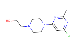 1-Piperazineethanol, 4-(6-chloro-2-methyl-4-pyrimidinyl)-