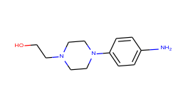 1-Piperazineethanol, 4-(4-aminophenyl)-