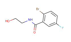 n-(2-hydroxyethyl) 2-bromo-5-fluorobenzamide