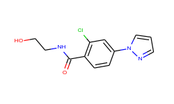 2-chloro-n-(2-hydroxyethyl)-4-(1h-pyrazol-1-yl)-benzamide