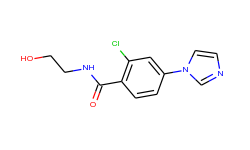 2-chloro-n-(2-hydroxyethyl)-4-(1h-imidazol-1-yl)-benzenecarboxamide