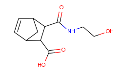 3-(2-hydroxyethylcarbamoyl)-bicyclo[2.2.1]-hept-5-ene-2-carboxylic acid
