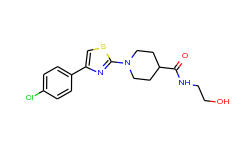 1-[4-(4-chlorophenyl)-1,3-thiazol-2-yl]-n-(2-hydroxyethyl)-4-piperidinecarboxamide