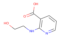2-[(2-hydroxyethyl)amino]nicotinic acid