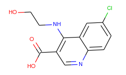 6-chloro-4-(2-hydroxy-ethylamino)-quinoline-3-carboxylic acid