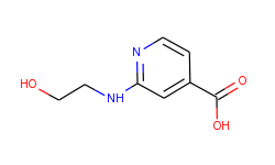 2-[(2-hydroxyethyl)amino]isonicotinic acid