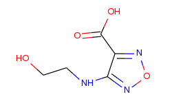 4-(2-hydroxy-ethylamino)-furazan-3-carboxylic acid