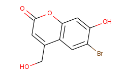 2H-1-Benzopyran-2-one, 6-bromo-7-hydroxy-4-(hydroxymethyl)-
