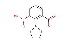 3-[hydroxy(oxido)amino]-2-pyrrolidin-1-yl-benzoic acid