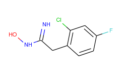 2-(2-chloro-4-fluoro-phenyl)-n-hydroxy-acetamidine