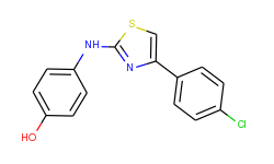 Phenol, 4-[[4-(4-chlorophenyl)-2-thiazolyl]amino]-