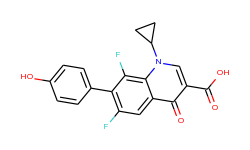 6,8-difluoro-7-(4-hydroxyphenyl)-1-cyclopropyl-4-quinolone-3-carboxylic acid