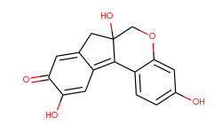 Benz[b]indeno[1,2-d]pyran-9(6H)-one, 6a,7-dihydro-3,6a,10-trihydroxy-