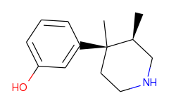 (+)-(3r,4r)-3,4-dimethyl-4-(3-hydroxyphenyl)piperidine